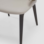 Two Tone Style Dining Chair Made With High Quality Microfiber Leather Upholstery
