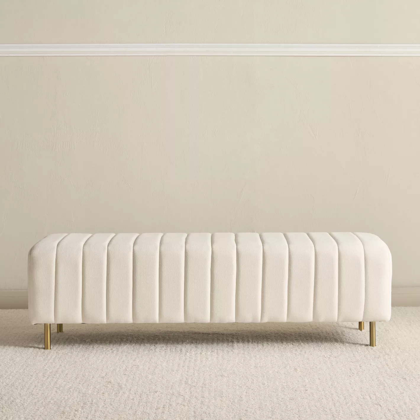 Modern Upholstered Bench.