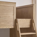 Wood Bunk Bed with Stairs and Storage Drawers