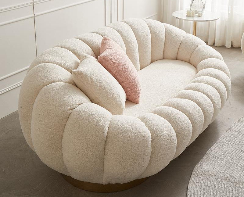 Premium Pumpkin Style 3 Seater Sofa Set