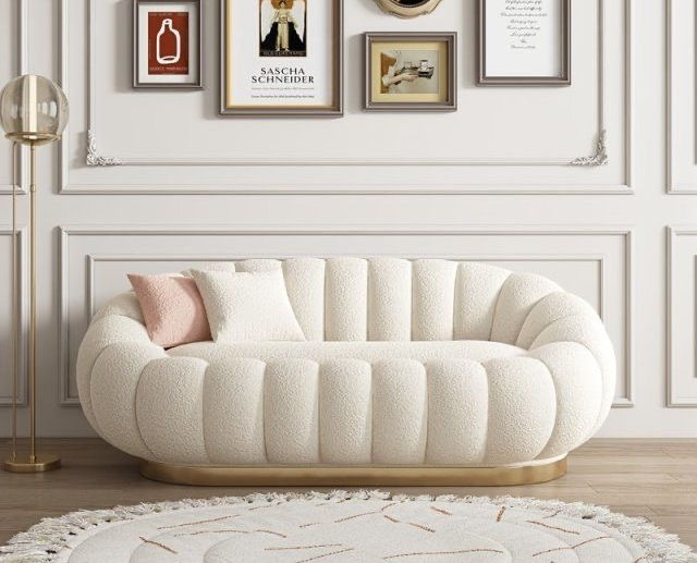 Premium Pumpkin Style 3 Seater Sofa Set