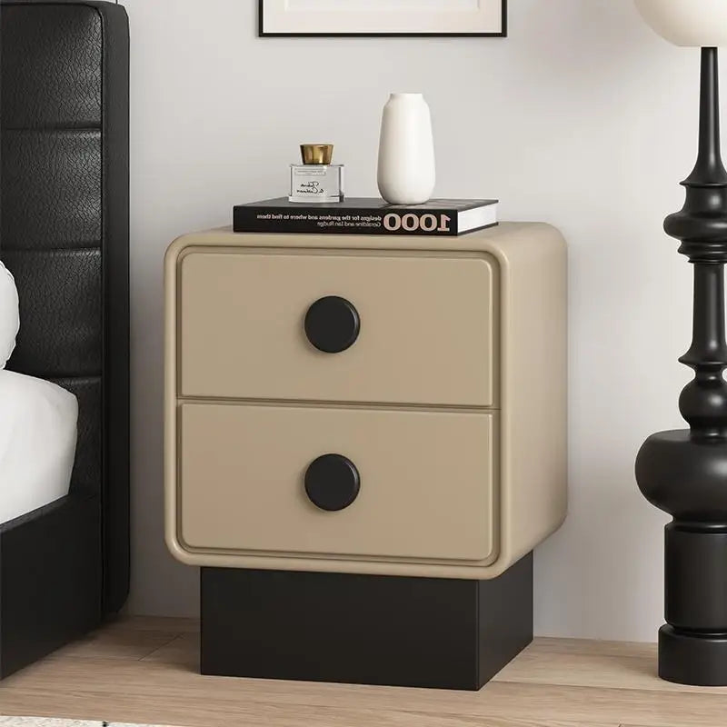 Minimalist Korean Style Bed Side Table With Storage