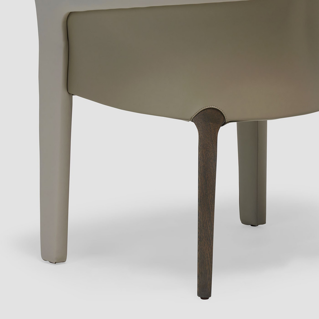 Fully Upholstered Dining Chair in Microfiber Material