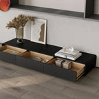 Contemporary Modern Wood TV Stand – Sleek Design with Hidden Storage