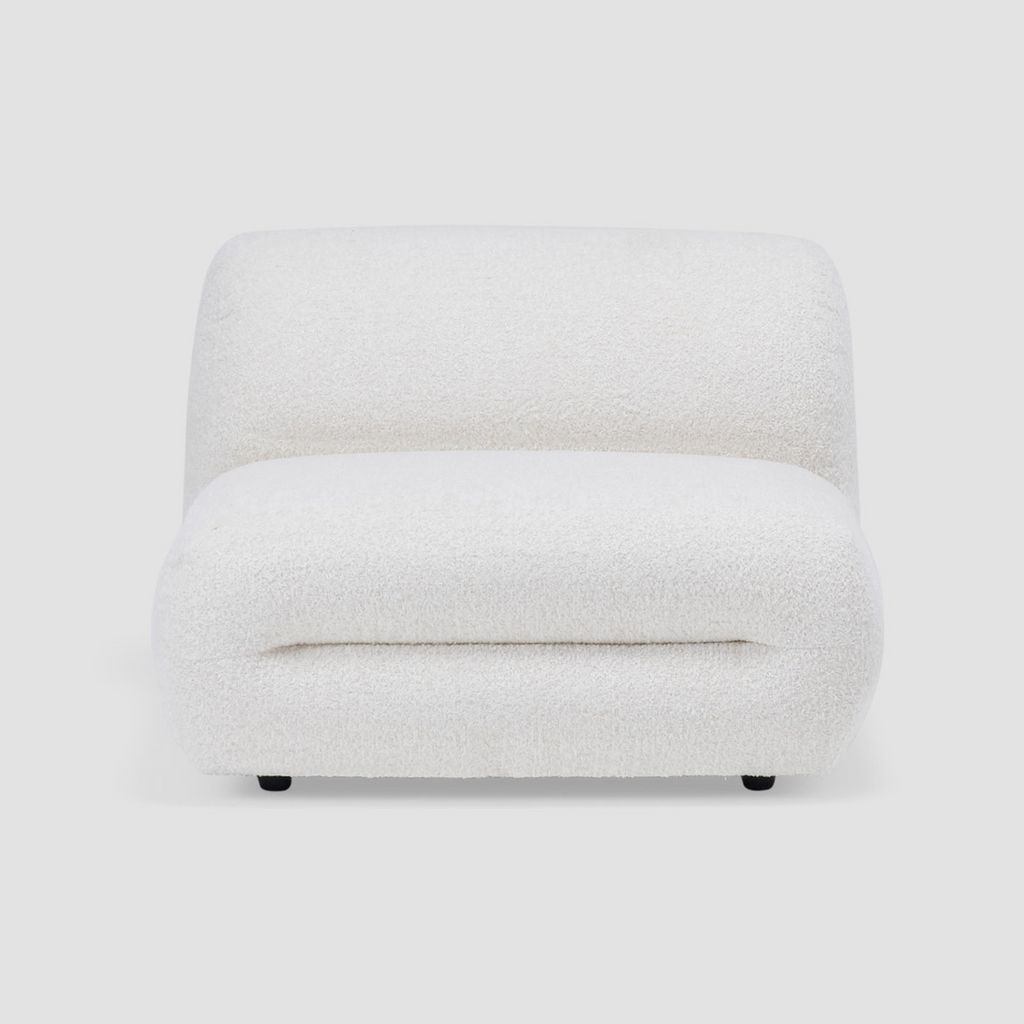 Cloud Accent Couch Fully Upholstered in Fabric