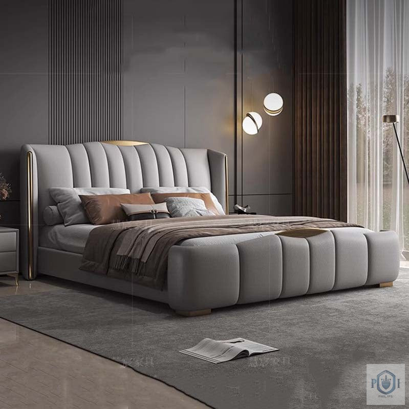 "Multifunctional Couple Bed Bedroom Organizer Super King Size Bed"