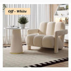 "Danish Scandinavian Style Single Sofa Chair Made with Velvet Fabric\n"