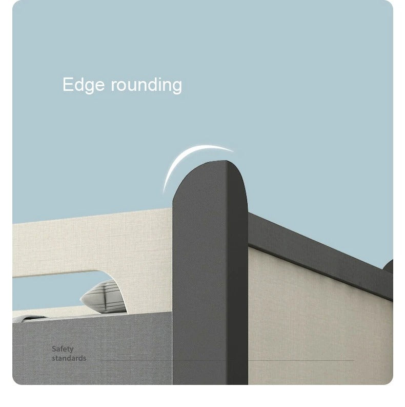 "Product with edge rounding feature on a light blue background"