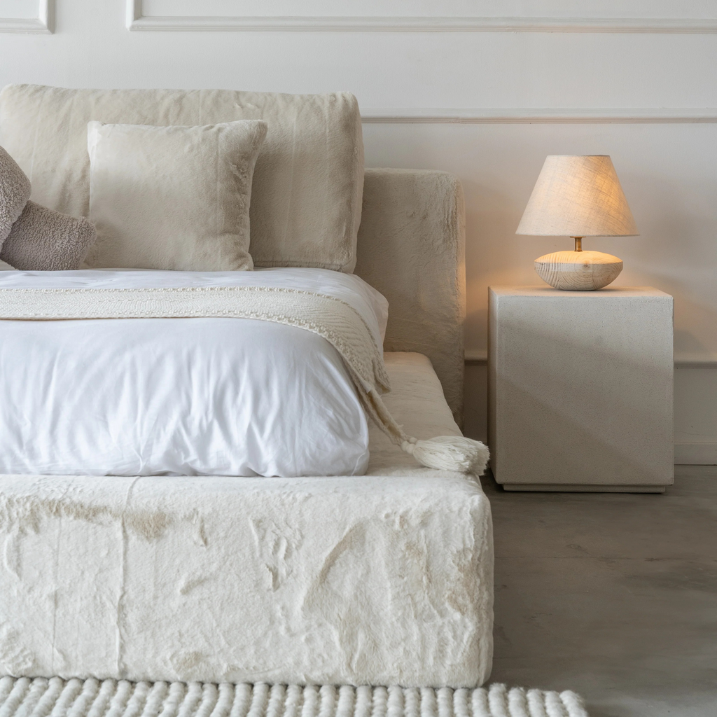 Chloe Premium Deluxe Fur Bed Frame