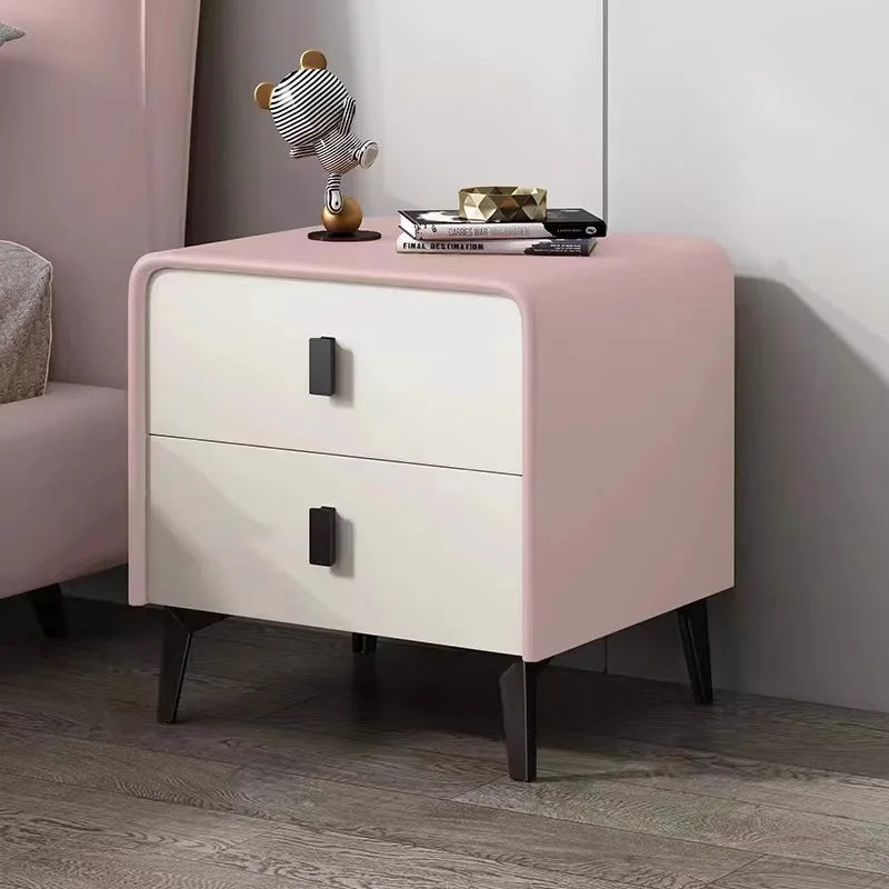 Nordic Style Bed Side Table Two Tone Combination