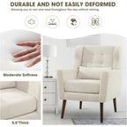 Accent Chairs Set of 2 for Living Room Soft Padded Made With Fabric Material
Durable and Moderate Softness 