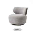 "Gray armchair on a white background with 'Grey' label"