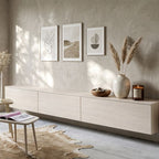 Aero Console Wall-Mounted TV Cabinet -Horizontal Silhouette and Seamless Storage