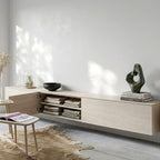Aero Console Wall-Mounted TV Cabinet -Horizontal Silhouette and Seamless Storage