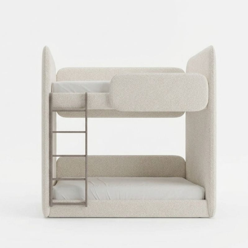 Aesthetic Modern Arlo Bouclé Loft Bed Frame