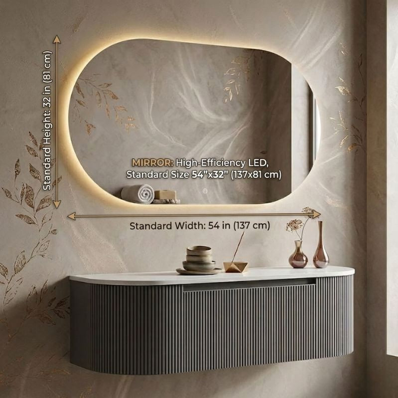 Arca Floated Credenza Vanity Mirror