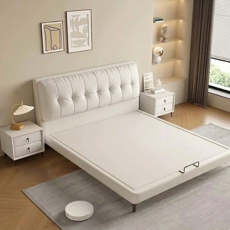 Arlo Leather Upholstered Platform Bed