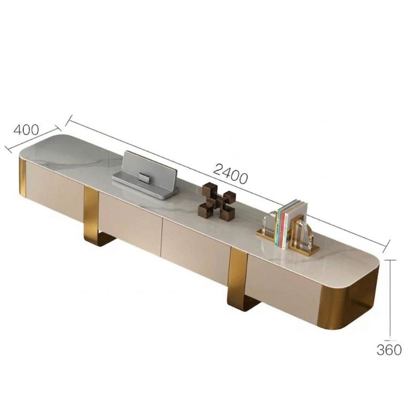 Aurora Luxury TV Stand - Sleek Marble Credenza