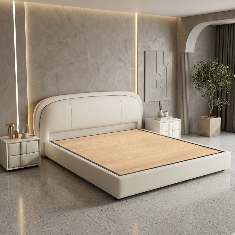 Aurora Minimalist Upholstered Bed Frame
