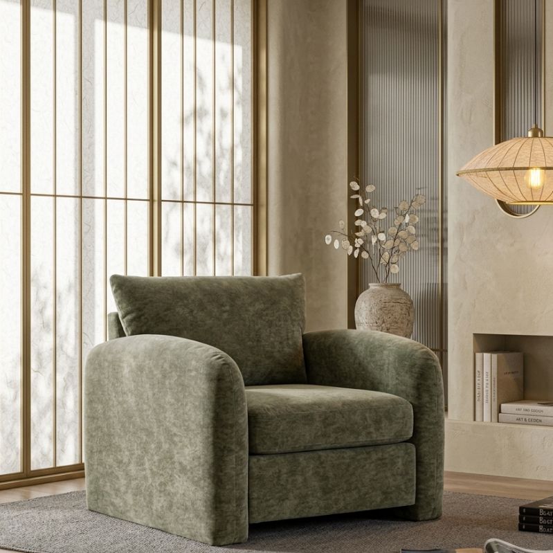 Aurora Velvet Lounge Chair