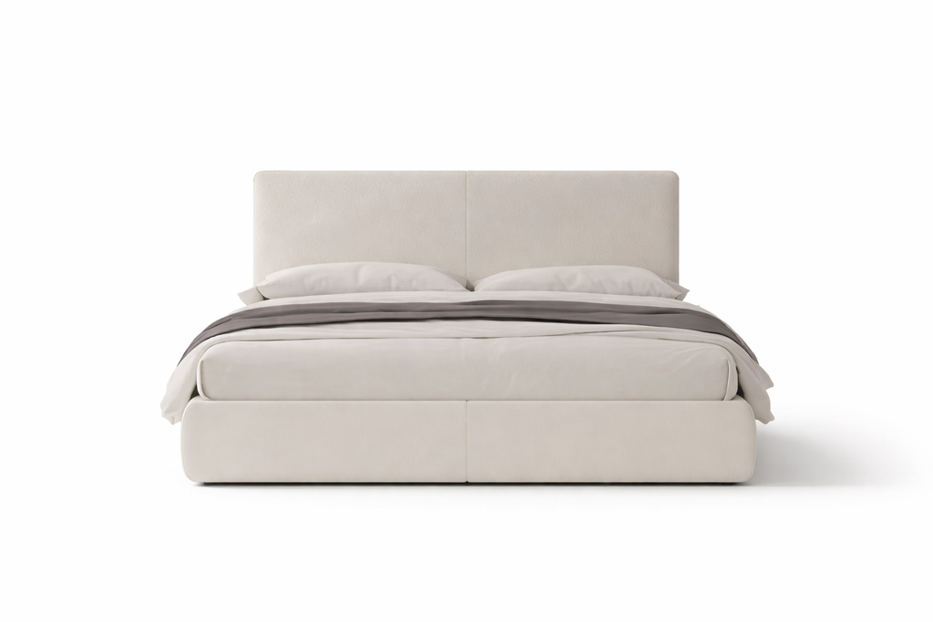 Modern Minimalist Upholstered Platform Bed