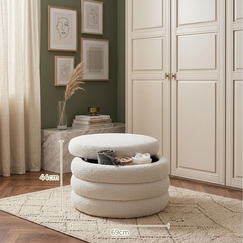 Coda Boucle Storage Ottoman