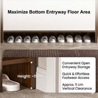 Compact Solid-Wood Flip Cabinet -Horizon Entryway Gallery