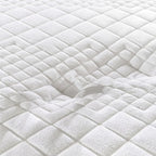 A close-up view of the Compressed Roll-Wrapped Pocket Spring Mattress detailing the delivery and recovery process, showcasing the vacuum-sealed layer and the premium material quality.