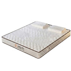 A clean, studio-lit view of the Compressed Roll-Wrapped Pocket Spring Mattress against a pure white background, highlighting the high-quality quilted fabric and minimalist design.