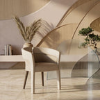 Contemporary Bi-Color Microfiber Dining & Accent Chair