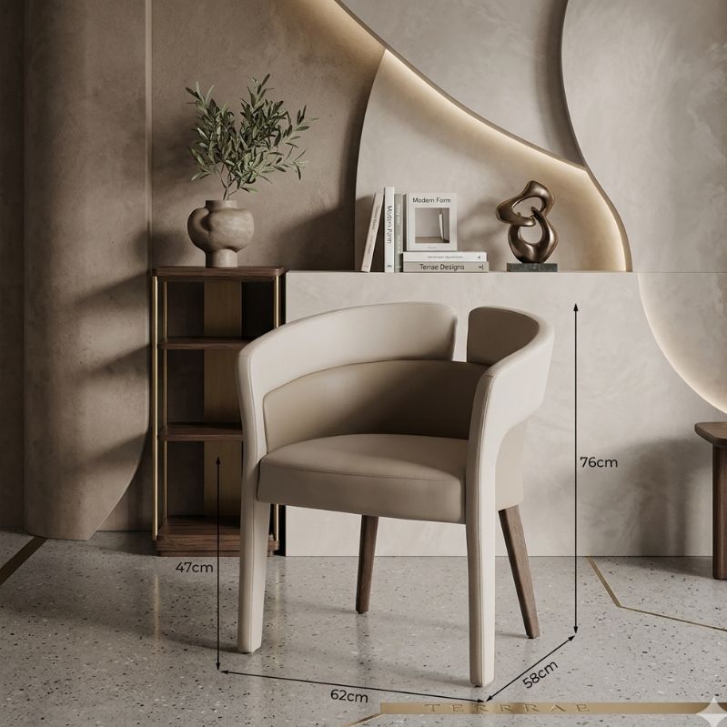 Contemporary Bi-Color Microfiber Dining & Accent Chair