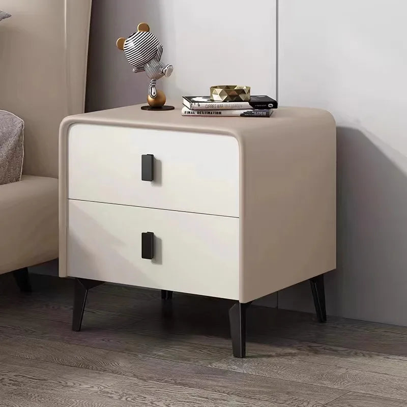 Nordic Style Bed Side Table Two Tone Combination