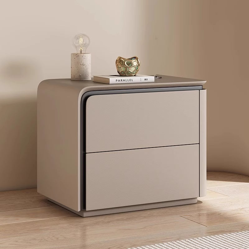 Modern Nordic Bed Side Table With 2 Drawers