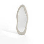 Spherical object with a reflective surface on a white background. Bedroom decor ideas, wall decor. 