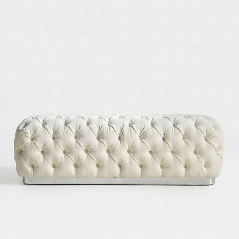 Elegant Chesterfield-Style Tufted Bench