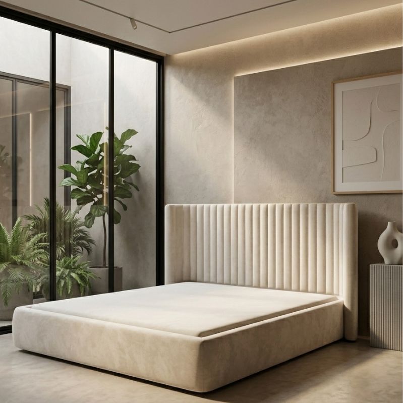 Elegant Modern European Platform Bed