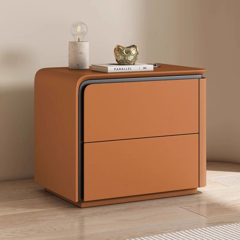 Modern Nordic Bed Side Table With 2 Drawers