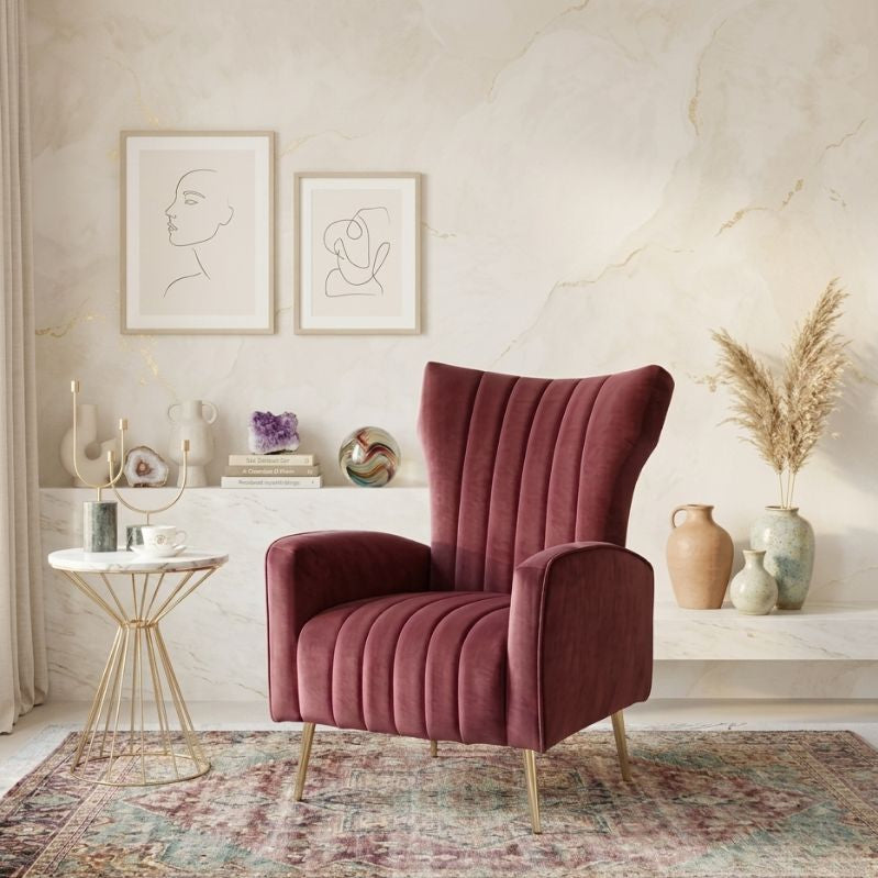 Flare Palazzo Wingback Chair