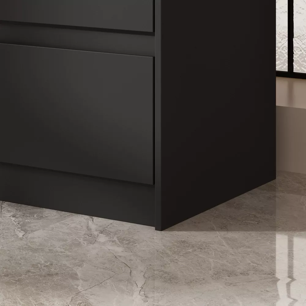 Modern Horizontal Dresser Cabinet with 9 Storage Drawers.