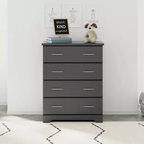 Modern 4-Drawer Chest Storage Cabinet for Bedroom.