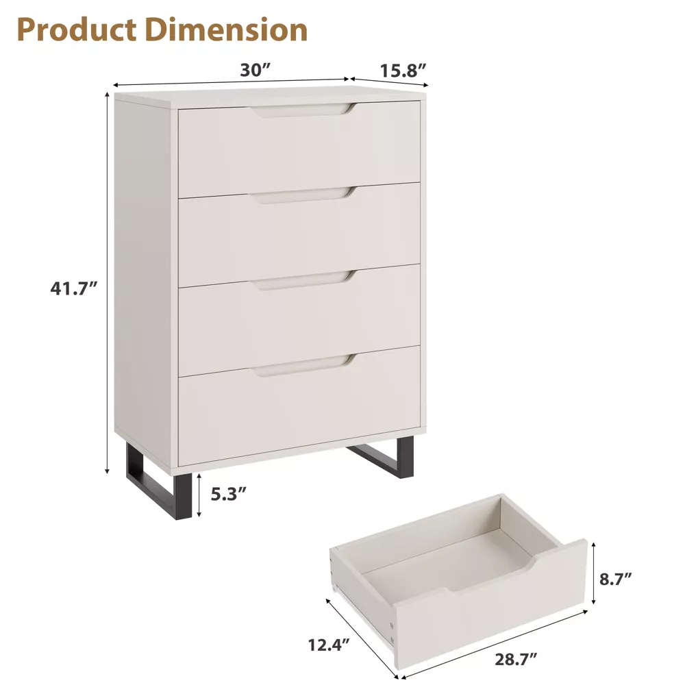 Freestanding Vertical Chest of Drawers Cabinet.