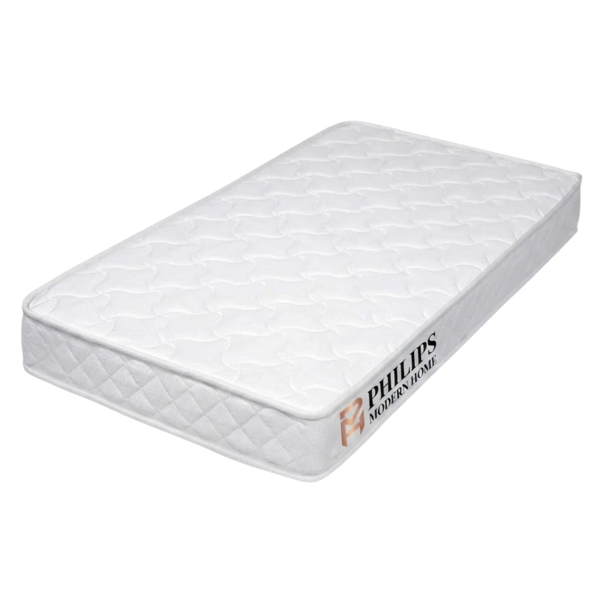 Hara Comfort Mattress on a clean white background, showcasing its quilted surface and plush, soft texture for a minimalist Japandi bedroom.