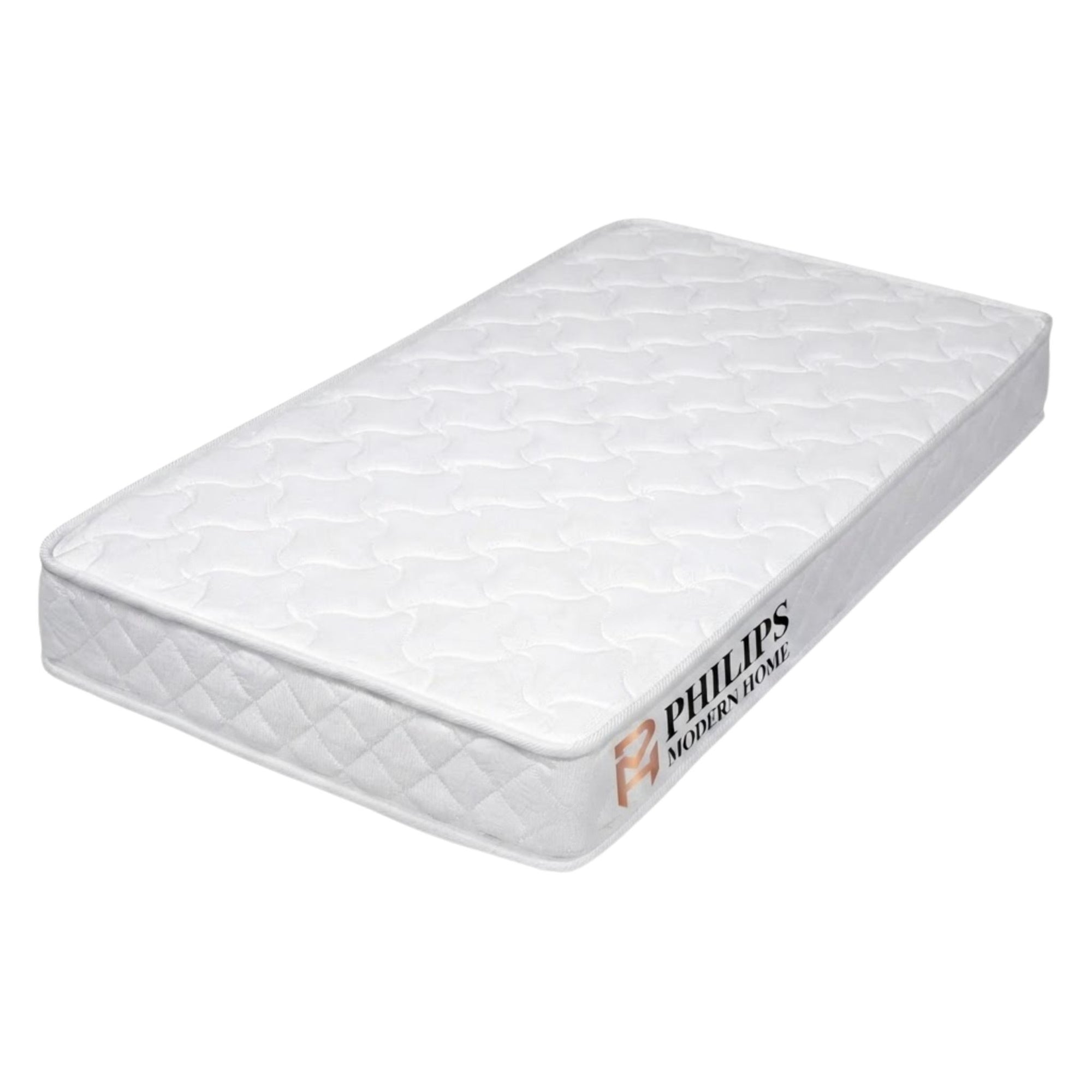 Hara Comfort Mattress on a clean white background, showcasing its quilted surface and plush, soft texture for a minimalist Japandi bedroom.