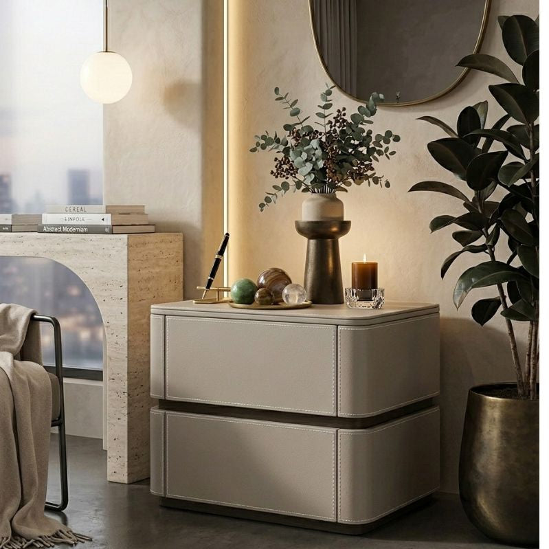 Modern Heritage Stitch Bedside Table