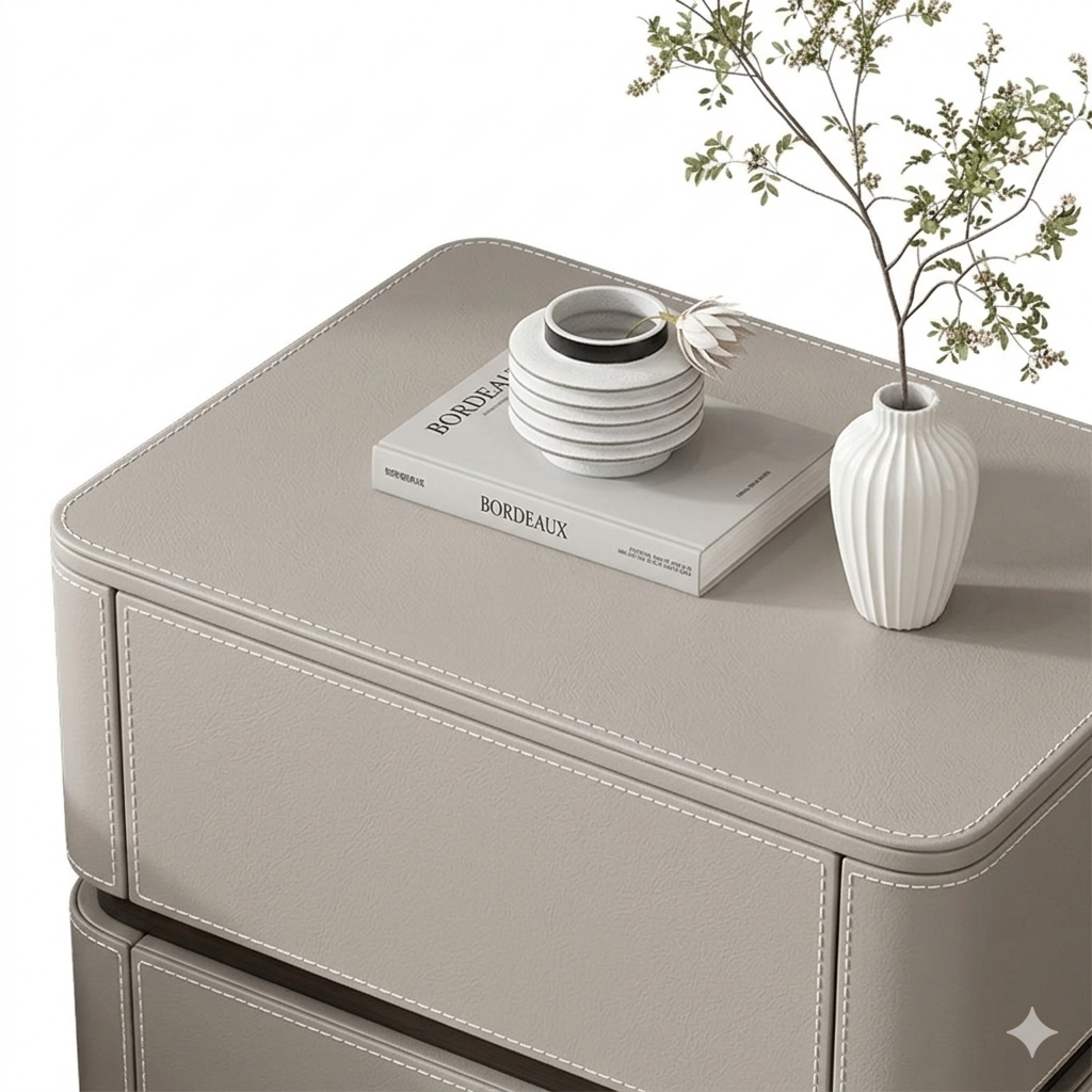 Modern Heritage Stitch Bedside Table