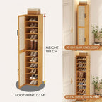 Horizon High-Capacity Shoe Console- 8 Floor Shoe Rack