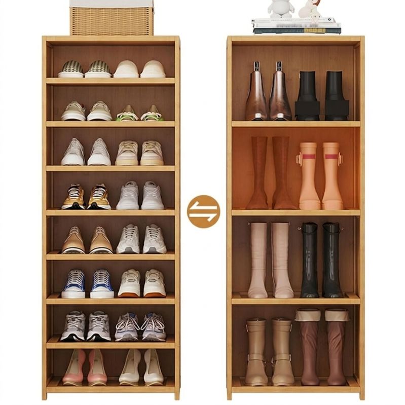 Horizon High-Capacity Shoe Console- 8 Floor Shoe Rack