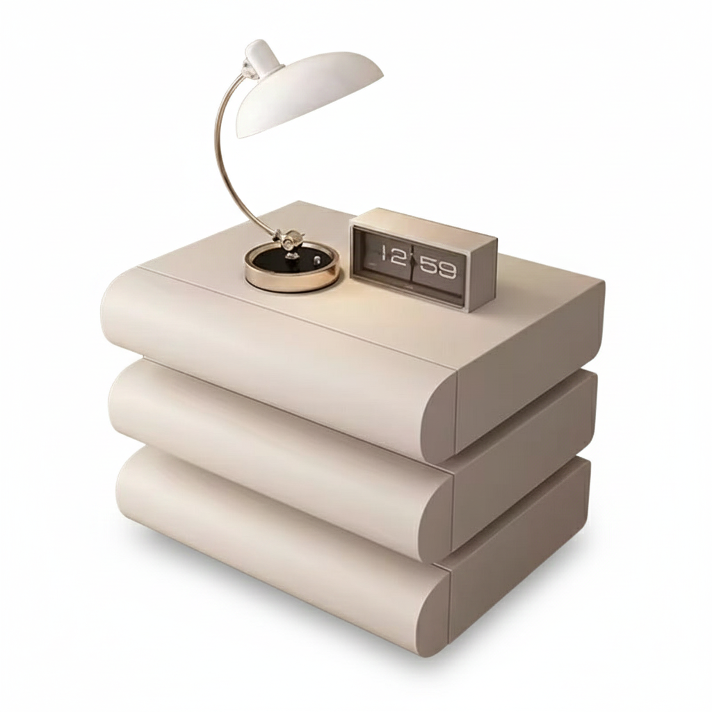 French Design Nightstand Modern Nordic Drawers Organizer Nightstand Storage Bedroom