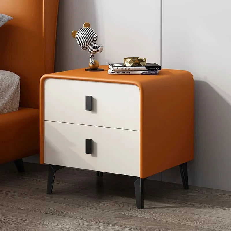 Nordic Style Bed Side Table Two Tone Combination
