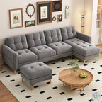 Philips Modern U Shape Style Sofa Set Fully Upholstered